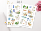 Preview: Urlaub Sticker Set